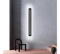 Lampada a parete a LED Strip a strisce lunghe con appuntamento nero fluido moderno luci di decorazione moderna metallo acrilico paralamode specchio illuminazione luce lineare per soggiorno bagno