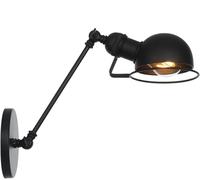 Lampada a Parete a Muro di Swing Vintage Industrial Regolable Metal Wall Montate Murate Light per Decorazioni per la Camera da Letto Garage Portico della Fattoria (Nero a, 30 cm)