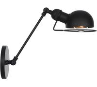 Lampada a Parete a Muro di Swing Vintage Industrial Regolable Metal Wall Montate Murate Luce per Decorazioni per la Camera da Letto Garage Portico della Fattoria (Nero a, 20 cm)