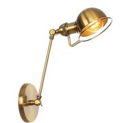 Lampada a Parete a Muro di Swing Vintage Industrial Regolable Metal Wall Montate Murate Luce per Decorazioni per la Camera da Letto Garage del Portico da Fattoria (Oro, 30 cm)