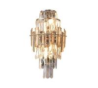 Lampada a parete Crystal Wall Sconce, moderna lampada da parete interna, foglio di illuminazione da vanità minimalismo nordico Monte a parete Light Seguite per la camera da letto della camera da