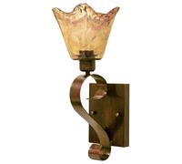 LAMPADA A PARETE DA INTERNO LAMPEDUSA LANTERNA APPLIQUE BRONZO