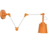 Lampada a Parete del Braccio Altalena Luci da Parete in Metallo colorato per Parete Regolabili Lettura Industriale Luci da Parete retrò () (Orange)