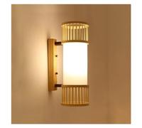 Lampada a parete in stile giapponese a led da parete il cilindro dell'illuminazione con scarico acrilico, 2- LUCI DI SCONCE RATTAN SCONCE ASSEGLIONE DELLA parete E26, per studiare camera da letto