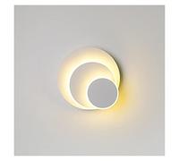 Lampada a Parete, lampade a Parete a LED compatibili con Camera da Letto Comodino Soggiorno Sconce Nero 360 Gradi Rotondi Round Rotondi Moderni luci di Decorazione Moderna, soffitto lampadario a LED