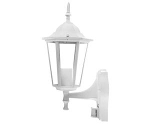 LAMPADA A PARETE LANTERNA ATTACCO E27 UP BIANCA CON SENSORE MOVIMENTO VT-751-LED7071 V-TAC