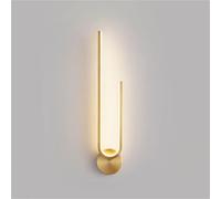 Lampada a Parete Rame Minimalista Striscia lineare LED LADO DOORE LARMA SCONTI PONCES Moderni LAMITÀ VAITÀ per LAMAGNA Camera da BEDE 18W LUMI di Wash (Oro)