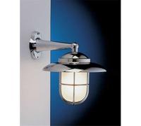 Lampada a parete stile lampara in ottone cromato da esterno per mare fiumi laghi
