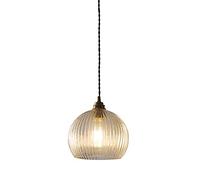 Lampada a pendente in vetro rotondo a 1 luce nordica giapponese in stile bard del letto lampadario a soffitto a soffitto del ristorante Furong corridoio lampada da corridoio desideroso per (30 * 23