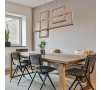 Lampada A Pendolo In Legno Lampada Da Soffitto Regolabile LED H 120 Cm [EEK: E]