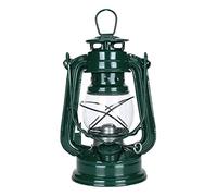 Lampada a petrolio, Lampade a olio in metallo Vintage classiche, lampada uragano trasparente decorativa con stoppino di fuoco regolabile per interni domestici(Green)