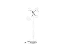 Piantana Contemporanea Equinoxe Metallo Cromo 4 Luci 2W 3000K Luce Calda [EEK: A++]