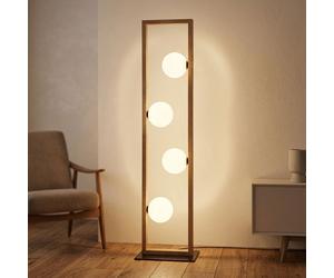 Lampada a Piantana LED GLOBO LIGHTING, 110 cm, Nero, Interruttore a Pedale