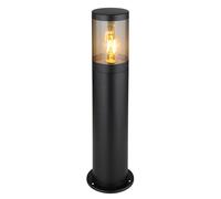 Zoccolo Außenstehlampe Lampione Acciaio Inox Lampada Patio Rauch LED H 50cm