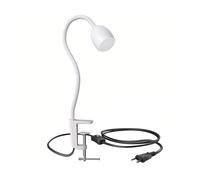 Lampada a pinza GU10 KLUK con collo d'oca bianco in U10 bianco 6,74W 630lm