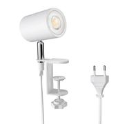 Lampada a pinza WAIKA interruttore bianco opaco incl. lampada LED GU10 535lm [EEK: E]