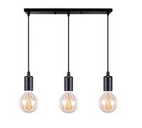 Lampada a ragno moderna nero Lampadario a sospensione metallo, illuminazione industriale a soffitto, lampadario E27 3 luci per soggiorno ristorante camera da letto sala da pranzo