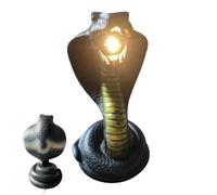 Lampada a serpente gotico, lampada notturna da collezione con decorazione | Statuetta a forma di serpente con luce notturna per comodino, per camera da letto, casa, camera da letto, ufficio, ecc