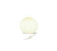 Lampada A Sfera Da Tavolo Bianca Ø 20 Cm Cavo Spina Con E27 LED 2700 K [EEK: G]