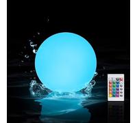 Lampada a sfera dell'umore a LED, luce impermeabile della vasca da bagno che cambia colore 16 colori luce galleggiante della piscina per la piscina della festa della camera da letto (1 confezione)