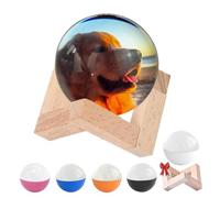 Lampada a sfera di memoria, 2025, video a sfera di memoria da 6,9 cm, sfera di cristallo video 3D, video e foto personalizzabili, regalo personalizzato per anniversario, coppie, sfera luminosa