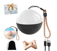 Lampada a sfera di memoria, lampada a sfera di memoria 3D personalizzata, sfera di cristallo video a sfera di memoria, 6,9 cm, per camera da letto, soggiorno, decorazione per la casa, regali di