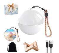 Lampada a sfera di memoria, lampada a sfera di memoria 3D personalizzata, sfera di cristallo video a sfera di memoria, 6,9 cm, per camera da letto, soggiorno, decorazione per la casa, regali di