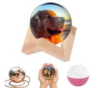 Lampada a sfera di memoria, lampada video a sfera di memoria, sfera di memoria, video 3D, proiettore a sfera di cristallo, luce notturna personalizzata, caricabile video e foto, per coppie, animali