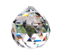 Lampada a sfera in cristallo trasparente, prisma arcobaleno, acchiappasole, decorazione for matrimoni, casa, festa, ornamento per Decorazione(50mm)