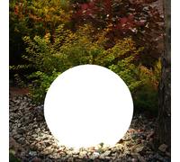 Lampada a Sfera Solare Esterno Spiedo Terrazza Balcone Bianco Rotondo Chiodi LED