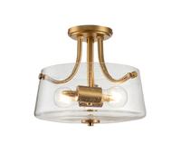 Lampada a Soffitto 4 Luci Kalf Acciaio Bianco A Bracci Curvi E Sfere Vetro Opalino E Oro