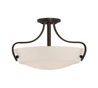 Lampada A Soffitto Contemporanea Chantilly Metallo Bronzo Palladiano 3 Luci E27