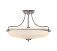 Lampada A Soffitto Contemporanea Griffin Metallo Cromo Lucido 4 Luci E27