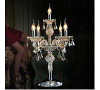 Lampada A Soffitto In Cristallo K9 Originale Colore Champagne 5, 7 Luci