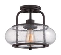 Sospensione Industrial Nordica Trilogy Metallo Bronzo Antico 1 Luce E27