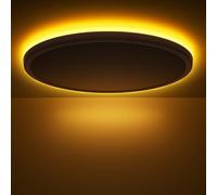 Lampada a Soffitto LED con Telecomando, Dimmerabile 24W 2800 Lumen + Luce Notturna 6W 1800K, Plafoniera Piatta Rotonda (30cm, Bianco) per Camera da Letto, Camera dei Bambini, Soggiorno