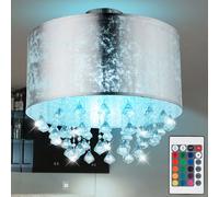 Lampada A Soffitto LED Fogli Argento RGB Cambio Colore Ospiti Camera Telecomando [EEK: F]