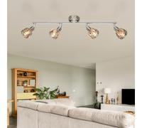 Lampada A Soffitto LED In Vetro Cristallo Sfera Faretto Da Soggiorno Regolabile