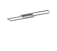Lampada A Soffitto LED Per Soggiorno In Metallo Nera 95 Cm 3000 K Dimmerabile [EEK: E]