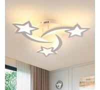 Lampada a Soffitto LED Regolabile, 40W Plafoniera Forma di Stella con 5 Bracci, Lampada da Soffitto in Metallo e Acrilico con Telecomando, per Camera da Letto, Soggiorno, Camera dei Bambini, 50cm