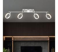 Lampada A Soffitto LED Vano Alluminio Luce Anelli Orientabile Faretto Fascio