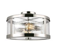 Lampada a Soffitto Tiffany Victory Vetro Bronzo Valiant 2 Luci E27
