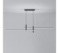Lampada a Sospensia Striscia Lunga, Minimalista, Lineare, Dimmerabile, a Led, Ideale per Isola Cucina e Sala da Pranzo (Oro, 90 Cm/35,4 Pollici)./Buio/120 Cm/47,2 Pollici