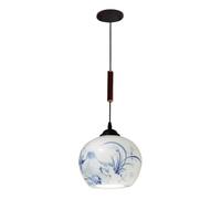 Lampada a Sospensiglobe in Ceramica,De a Sospensiclassiche Cinesi in Porcellana Blu e Bianca,Da a Sospensidisegnata a Mano per Isola Cucina, Sala da Pranzo, Corridoio, Ingresso.