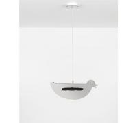 Lampada a sospensione 1 luce DUCK 43x50xh20 cm per camerette bambini colore cromo cromo