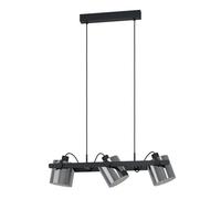 Lampada a Sospensione 3 Luci con Paralumi Regolabili Hornwood 2 Eglo