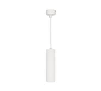 Lampada a Sospensione 30cm a cilindro Bianco con Portalampada Attacco GU10