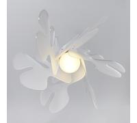 Lampada a Sospensione 55x55h32 cm Aralia in metacrilato Versione Piccola Peso 2.4 kg 30W Bianco Satinato bianco