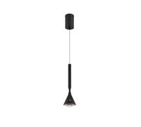 Lampada a sospensione a batteria, colore nero, regolabile in altezza, dimmerabile e luce diurna, Ø 10 cm