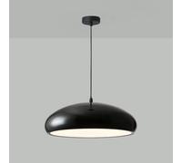 Lampada a Sospensione a Cupola Grande Lampada a Sospensione in Metallo Nero Plafoniera Moderna a Sospensione di metà secolo 3 luci Illuminazione a Sospensione di Grandi Dimensioni per Cucina